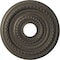 Ekena Millwork Cole PVC Medallion (Canopies up to 4 1/2"), 16"OD x 3 1/2"ID x 1"P, Metallic Weathered Steel CMP16CODST - alternate 1
